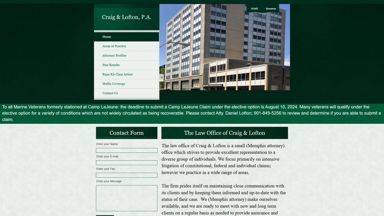 Law Office of Craig & Lofton, P.A. - Memphis, TN office in Memphis, Tennessee