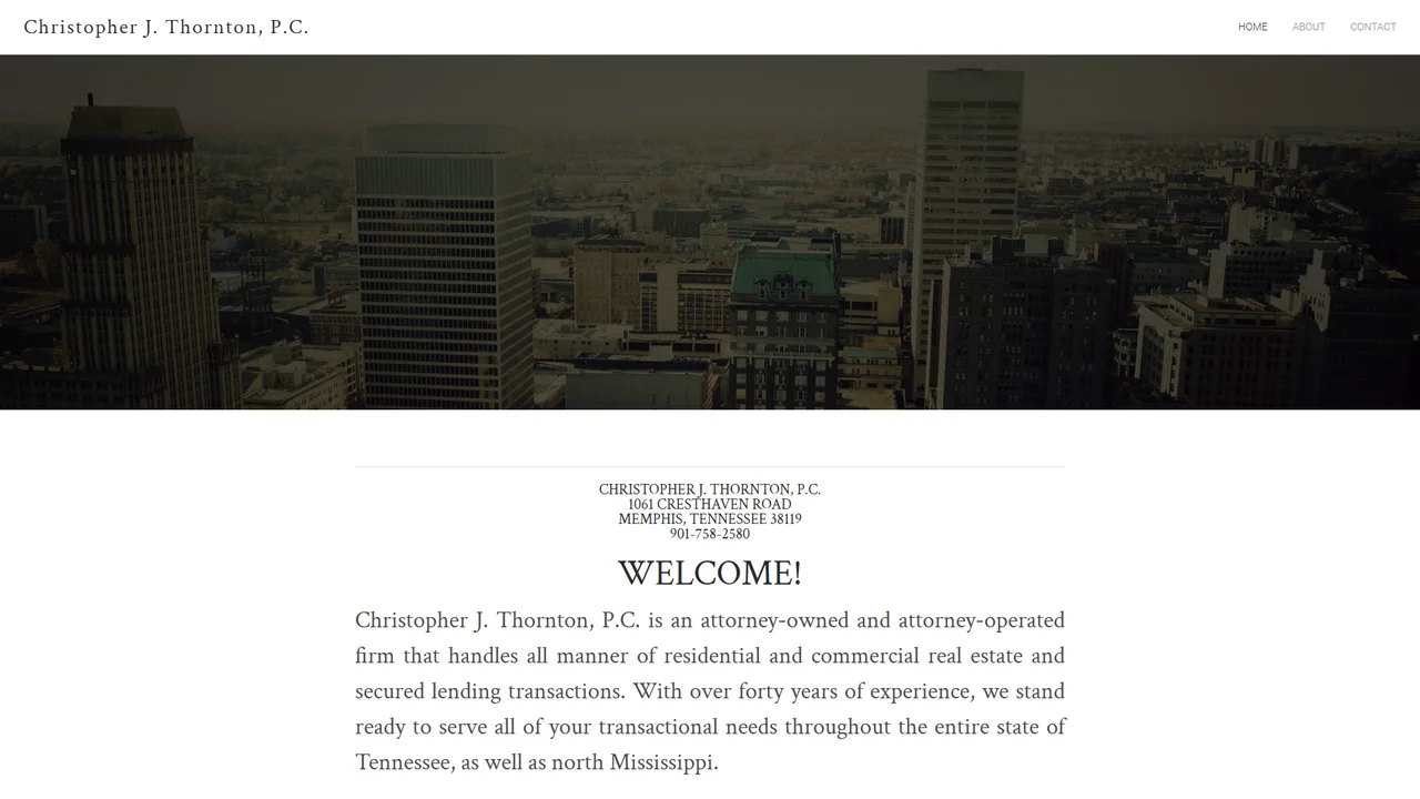 Christopher J. Thornton, P.C. - Attorneys - Memphis, TN office in Memphis, Tennessee