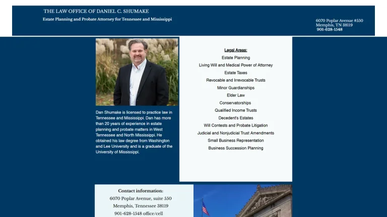 Law Office of Daniel C. Shumake - Memphis, TN - Attorney in Memphis