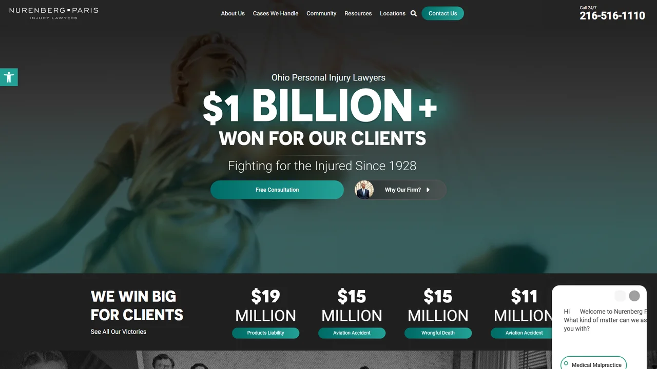 Nurenberg Paris Injury Lawyers - Cleveland, OH office in Cleveland, Ohio