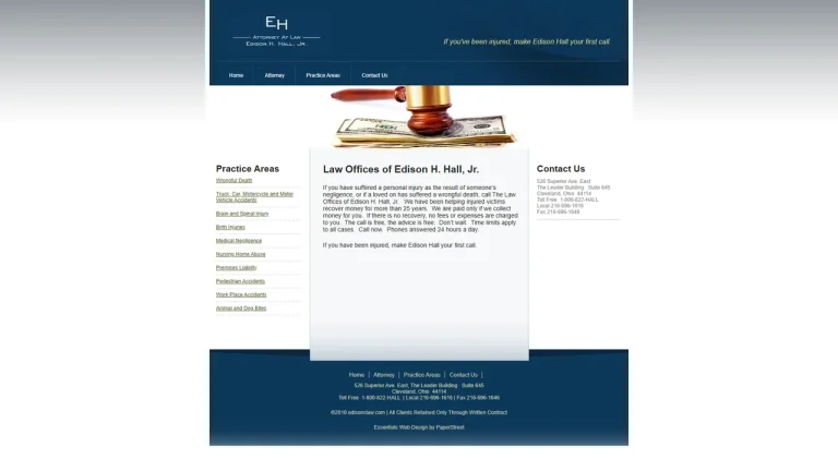 Edison H Hall Jr Law Office - Cleveland, OH - Attorney in Cleveland