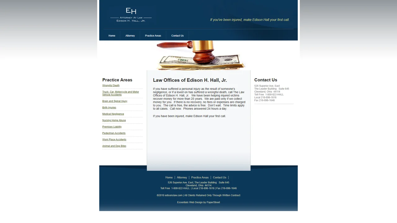 Edison H Hall Jr Law Office - Cleveland, OH office in Cleveland, Ohio