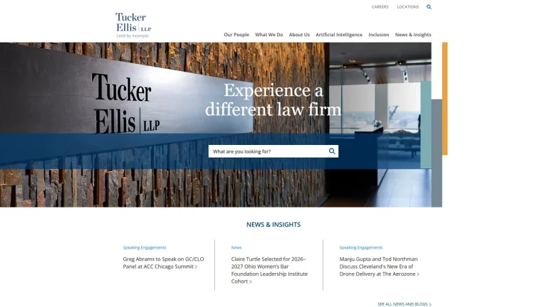 Tucker Ellis LLP - Cleveland, OH - Attorney in Cleveland