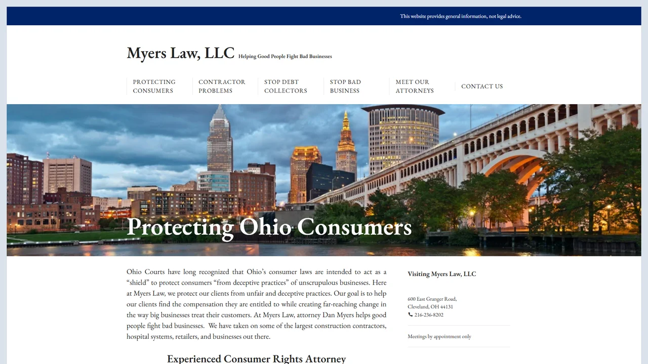 Myers Law, LLC - Cleveland, OH office in Cleveland, Ohio