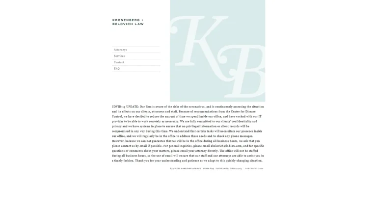 Kronenberg + Belovich Law, LLC - Cleveland, OH - Attorney in Cleveland