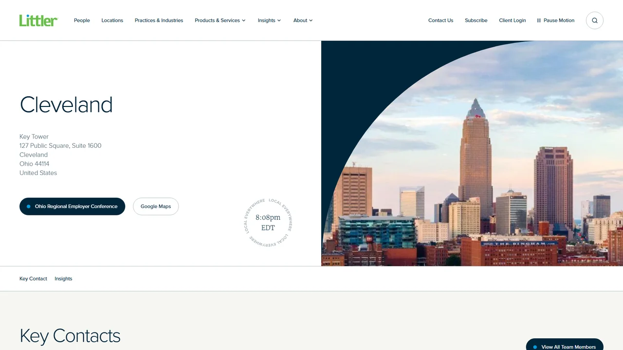 Littler Mendelson P.C. - Cleveland, OH office in Cleveland, Ohio