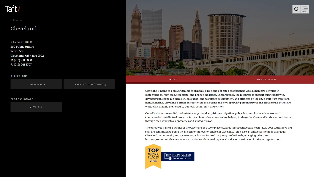 Taft Stettinius and Hollister - Cleveland, OH office in Cleveland, Ohio