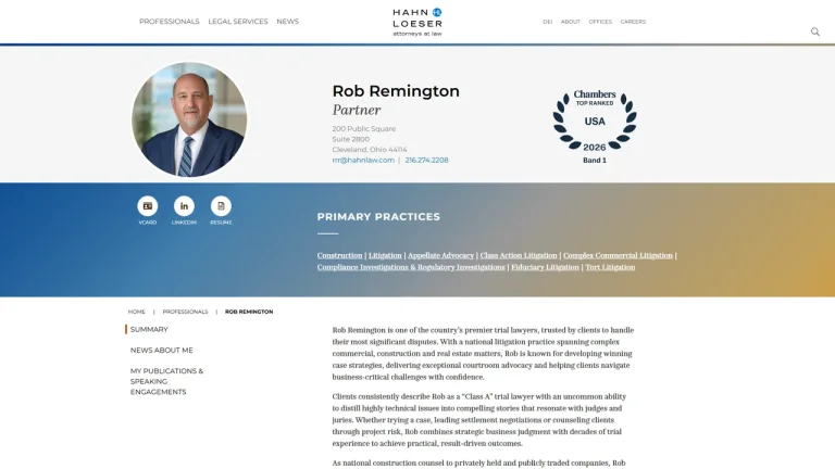 Royce R. Remington - Cleveland, OH - Attorney in Cleveland