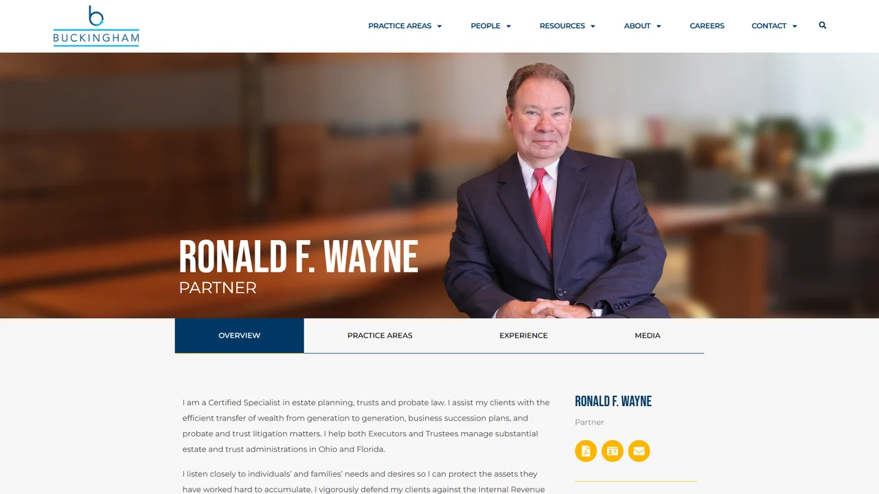 Ronald F. Wayne - Cleveland, OH office in Cleveland, Ohio