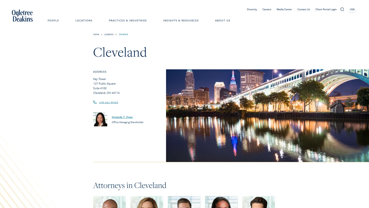 Ogletree Deakins - Cleveland, OH office in Cleveland, Ohio