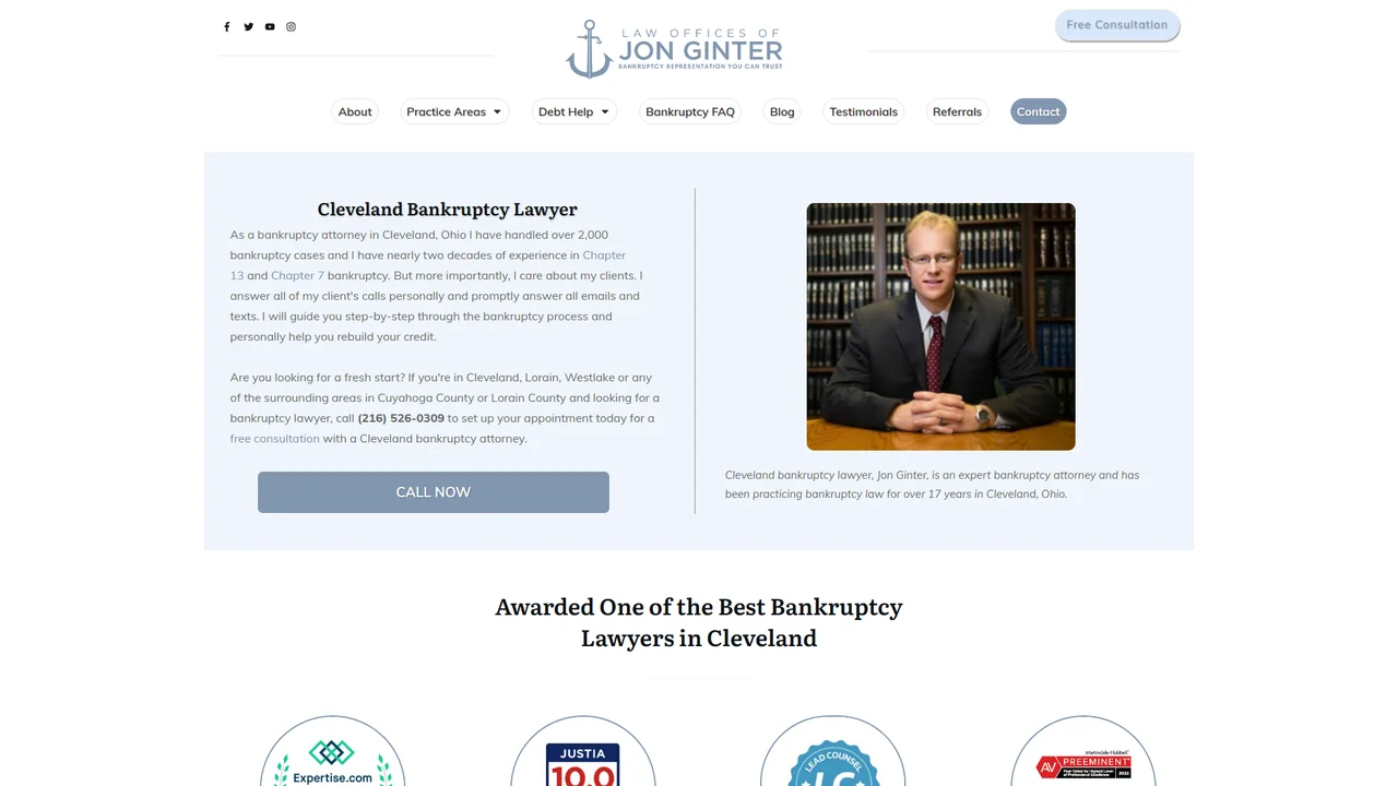 Law Offices of Jon Ginter, LLC - Cleveland, OH office in Cleveland, Ohio