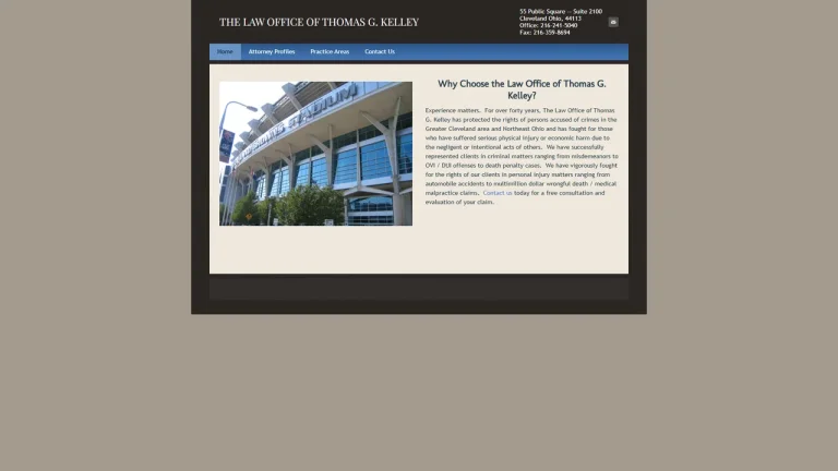 Thomas G Kelley Law Office - Cleveland, OH - Attorney in Cleveland