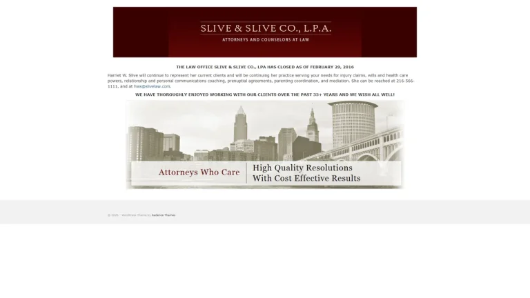 Slive & Slive Co., L.P.A. - Cleveland, OH - Attorney in Cleveland