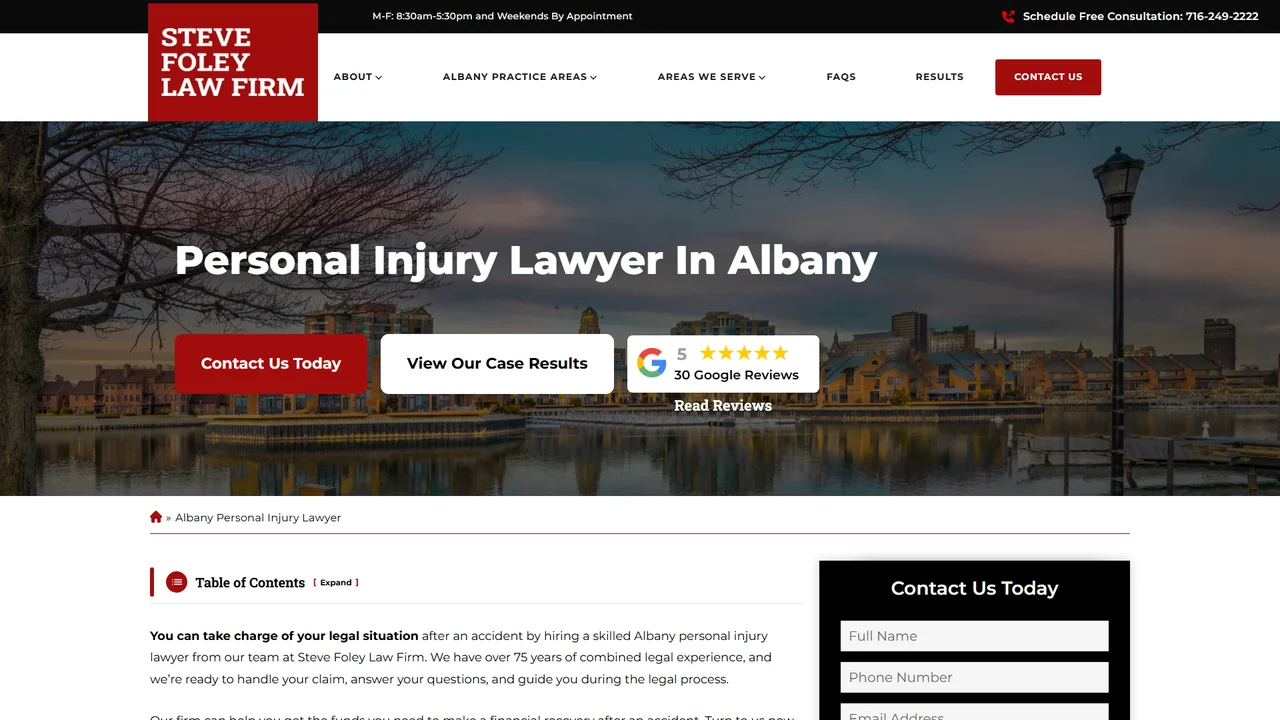 Steve Foley Law Firm - Albany, NY office in Albany, New York