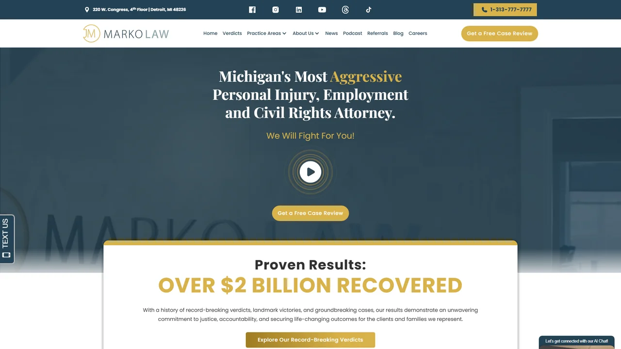 Marko Law Firm - Detroit, MI office in Detroit, Michigan