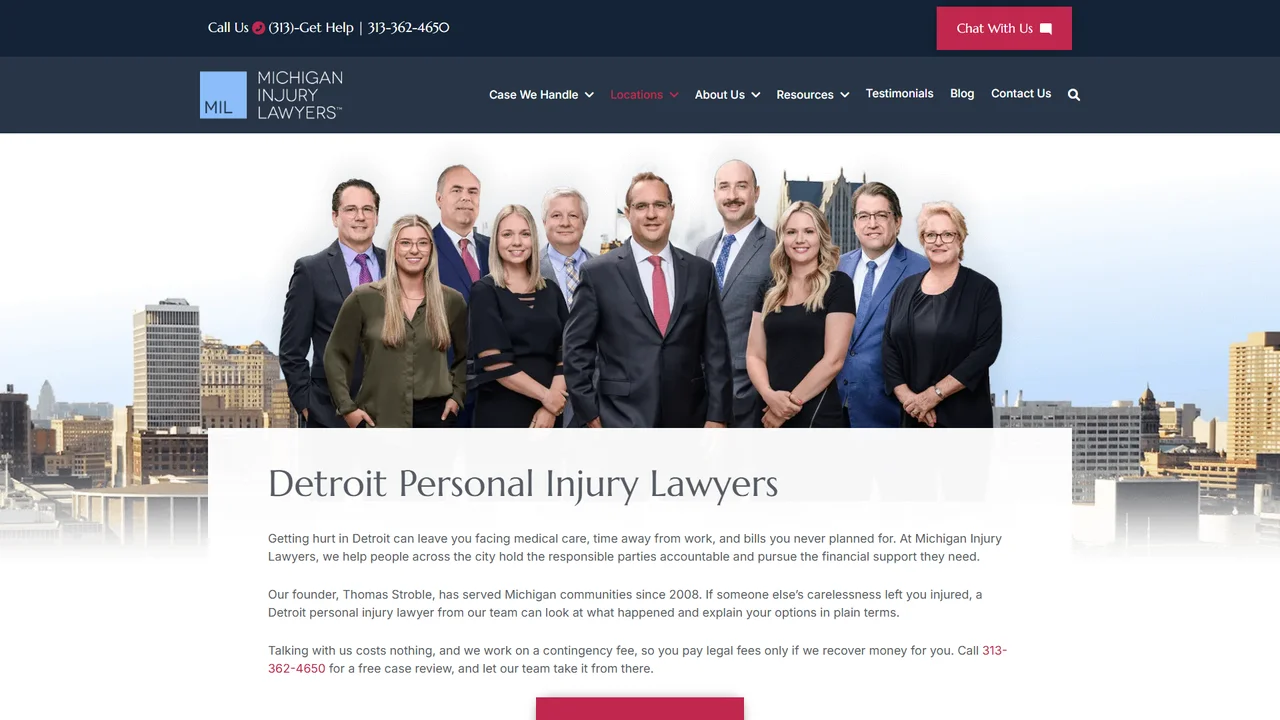 Michigan Injury Lawyers - Detroit, MI office in Detroit, Michigan