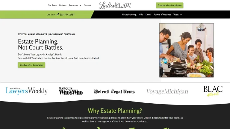 LADIES IN LAW - Estate Planning & Asset Protection Attorneys - Detroit, MI - Attorney in Detroit