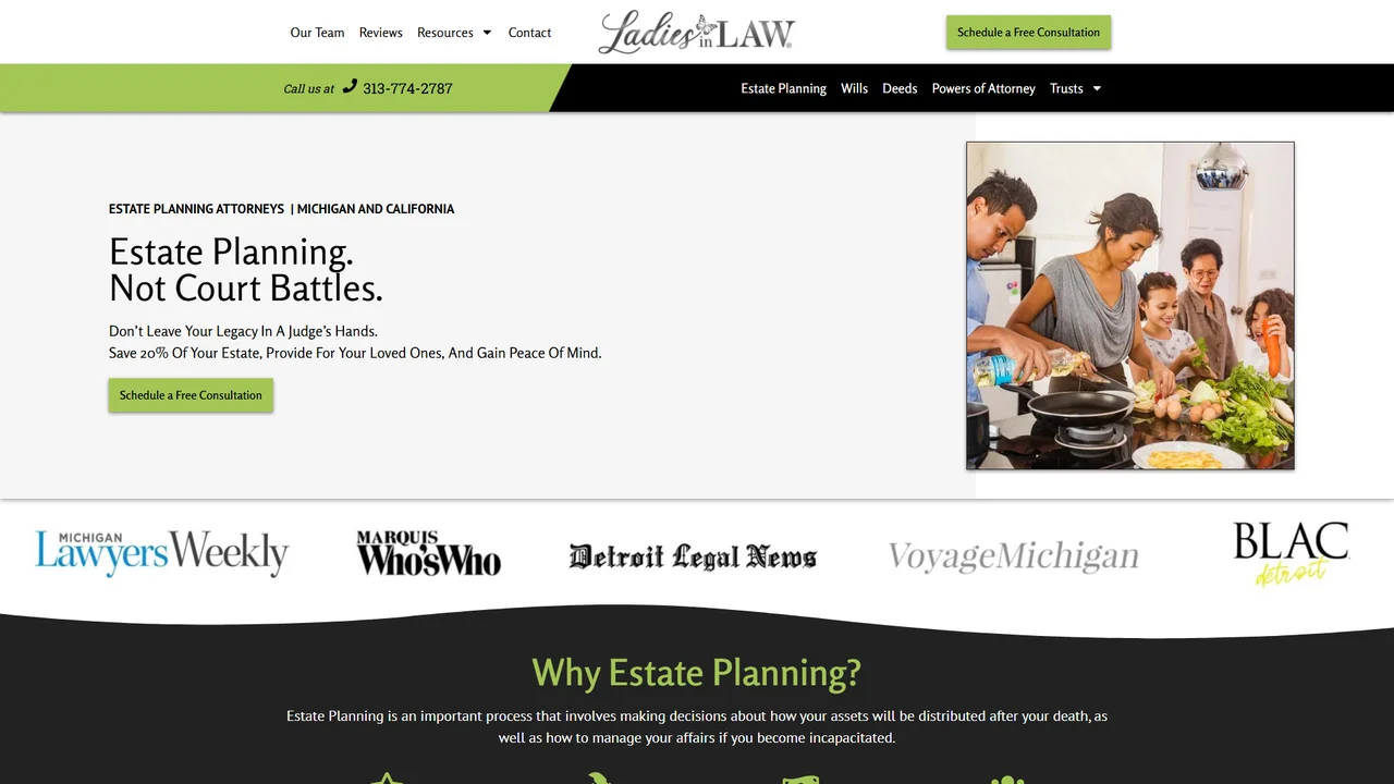 LADIES IN LAW - Estate Planning & Asset Protection Attorneys - Detroit, MI office in Detroit, Michigan