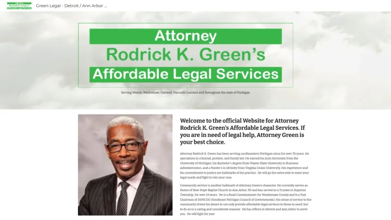 Rodrick K. Green, Attorney at Law - Detroit, MI - Attorney in Detroit