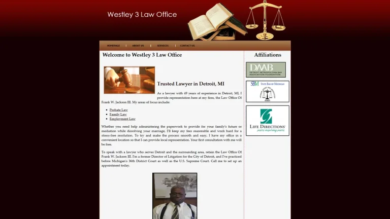 Law Office Of Frank W. Jackson III, PLLC - Detroit, MI - Attorney in Detroit