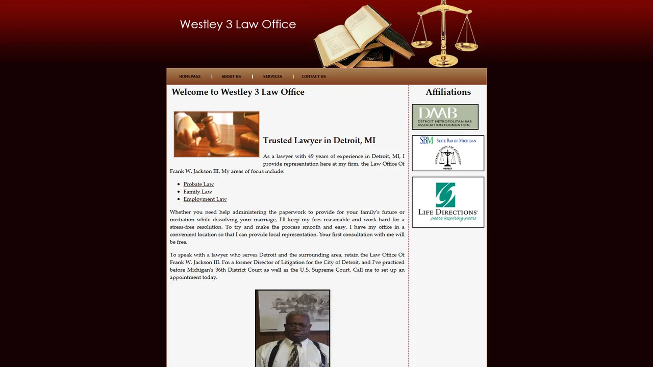 Law Office Of Frank W. Jackson III, PLLC - Detroit, MI office in Detroit, Michigan