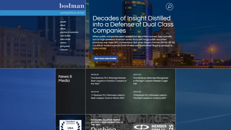 Bodman PLC - Detroit, MI - Attorney in Detroit