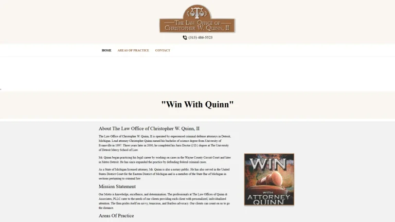 The Law Office of Christopher W. Quinn II - Detroit, MI - Attorney in Detroit