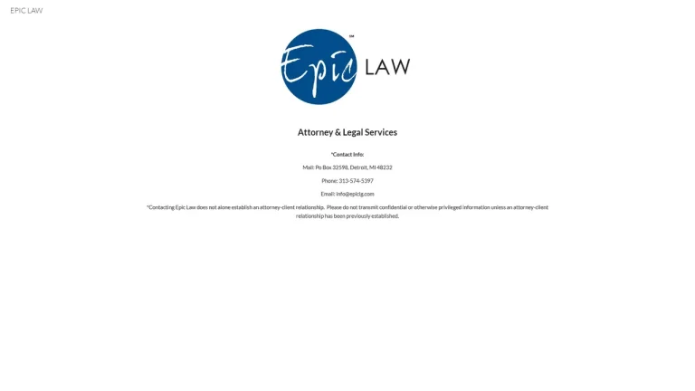 Epic Law - Detroit, MI - Attorney in Detroit