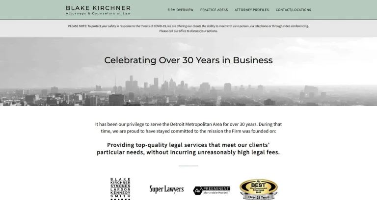 Blake, Kirchner, Symonds, Larson, Kennedy & Smith, P.C. - Detroit, MI - Attorney in Detroit