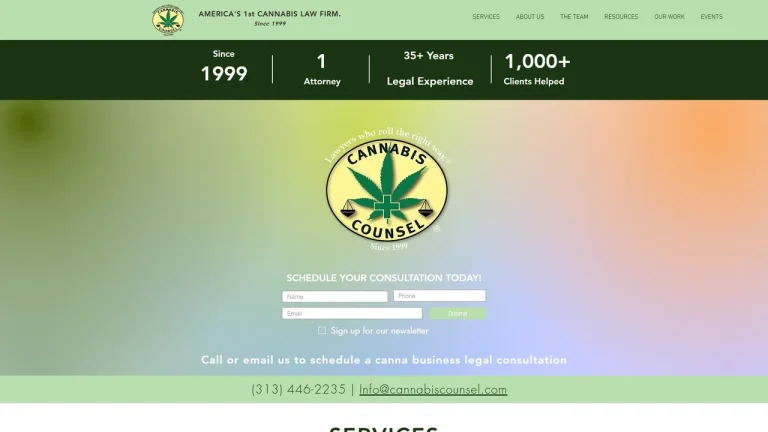 Cannabis Counsel® Law Firm - Detroit, MI - Attorney in Detroit