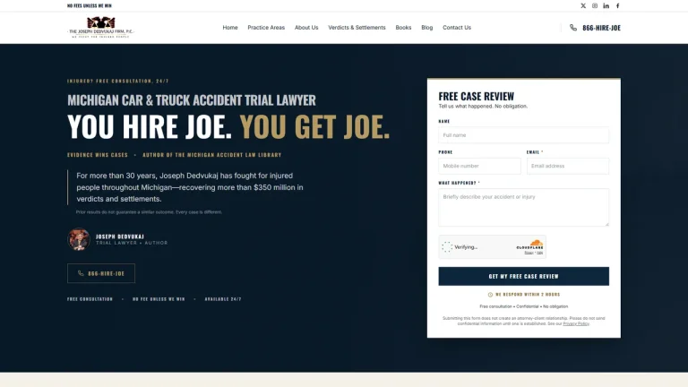 The Joseph Dedvukaj Firm, P.C. - Detroit, MI - Attorney in Detroit