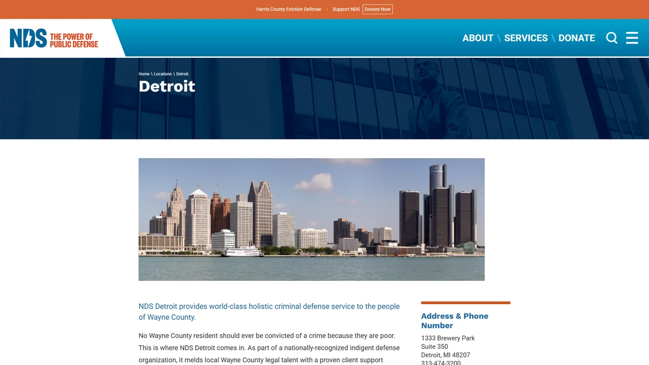 Neighborhood Defender Service Detroit - Detroit, MI office in Detroit, Michigan