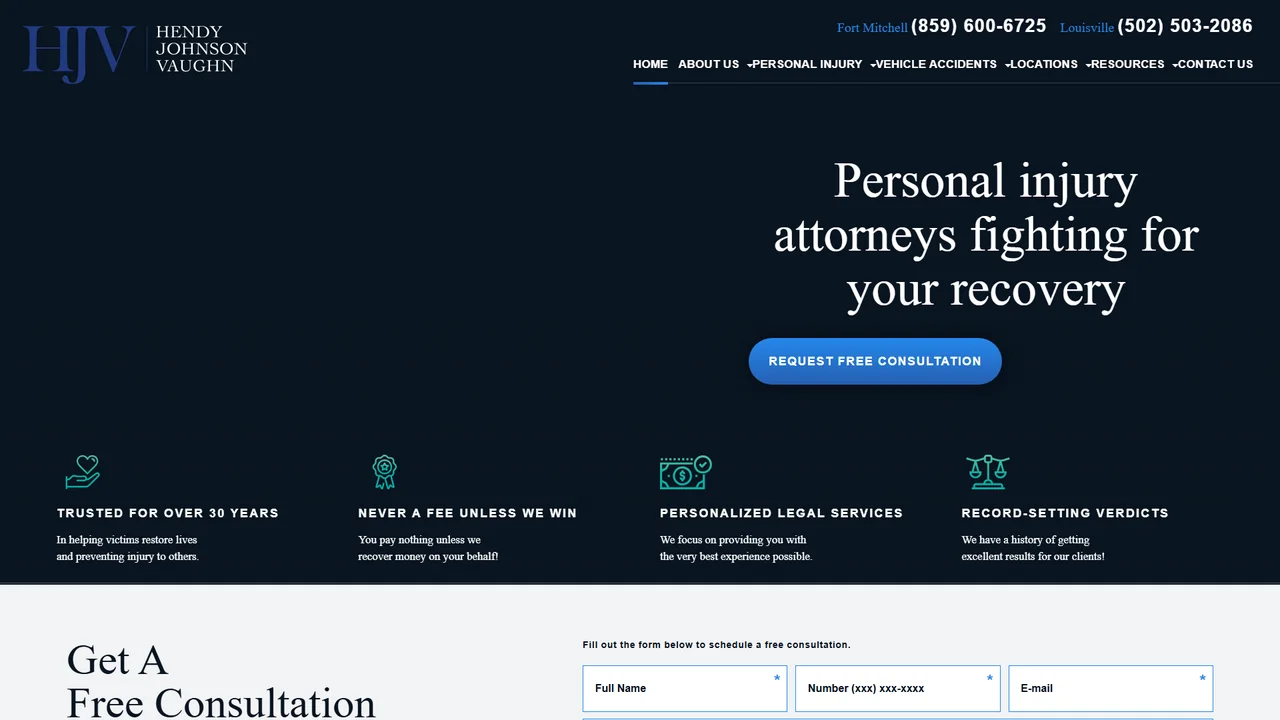 HJV Car Accident Personal Injury Lawyers - Louisville, KY office in Louisville, Kentucky