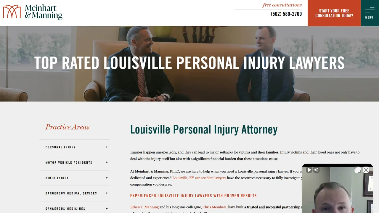 Meinhart & Manning Injury Lawyers, PLLC - Louisville, KY office in Louisville, Kentucky