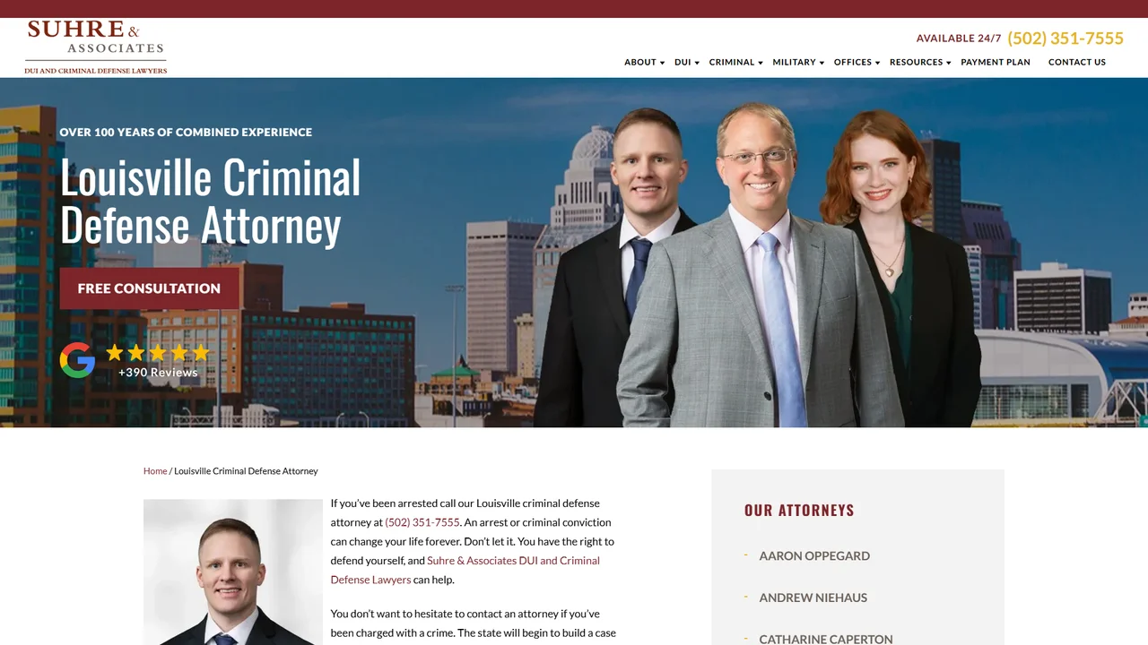 Suhre & Associates DUI and Criminal Defense Lawyers - Louisville, KY office in Louisville, Kentucky