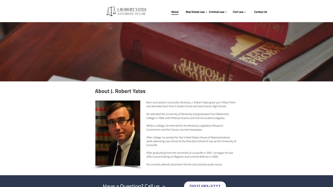 J. Robert Yates, Attorney at Law - Louisville, KY office in Louisville, Kentucky