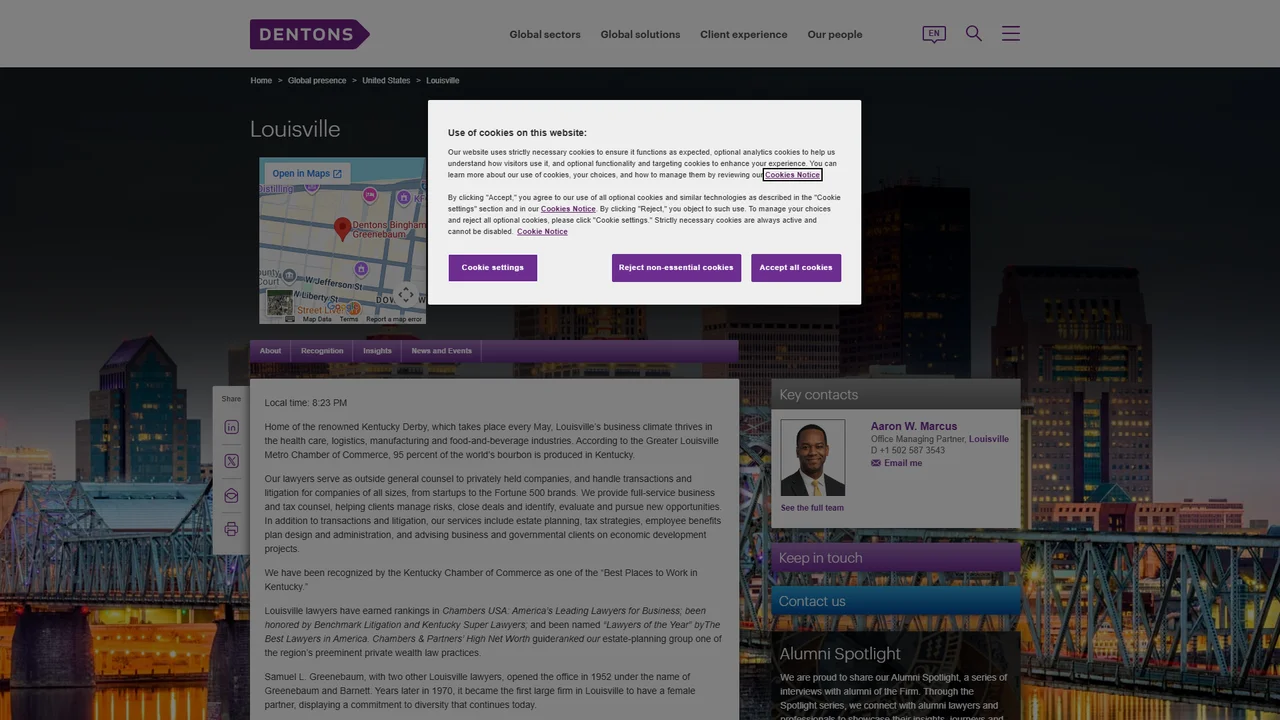 Dentons Bingham Greenebaum - Louisville, KY office in Louisville, Kentucky