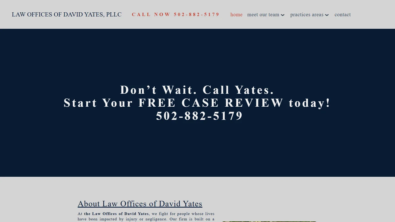 Law Offices of David Yates, Attorney, PLLC - Louisville, KY office in Louisville, Kentucky