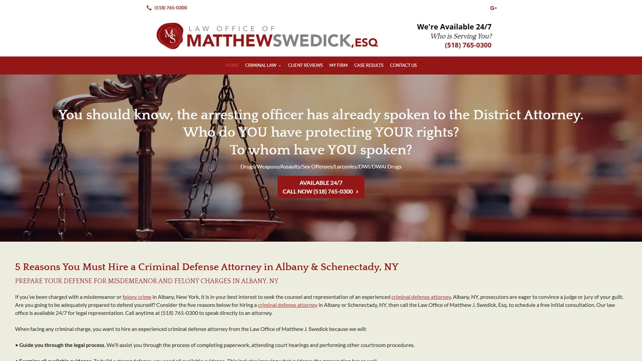 Law Office of Matthew J Swedick Esq - Albany, NY office in Albany, New York