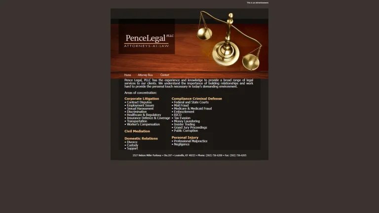 Pence Legal, PLLC - Louisville, KY - Attorney in Louisville