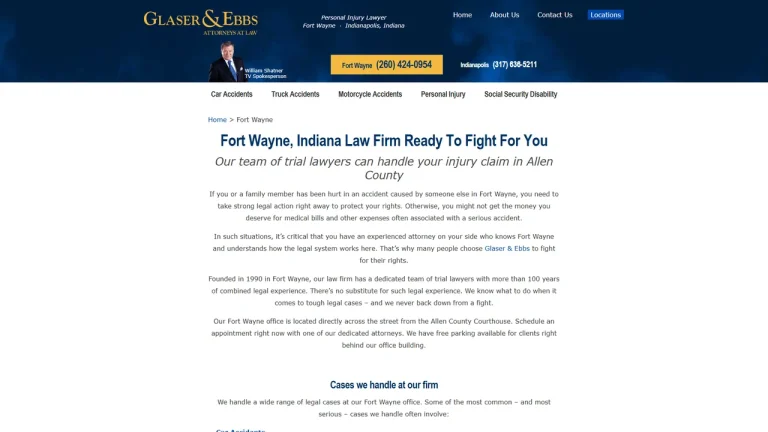 Glaser & Ebbs - Fort Wayne, IN - Attorney in Fort Wayne
