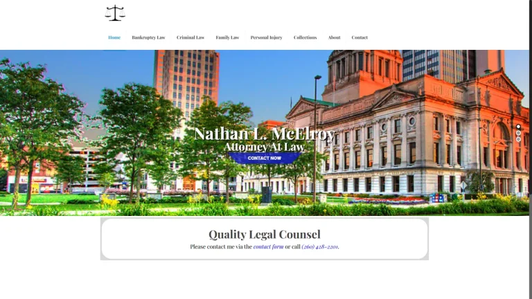 McElroy Nathan L Attorney at Law - Fort Wayne, IN - Attorney in Fort Wayne