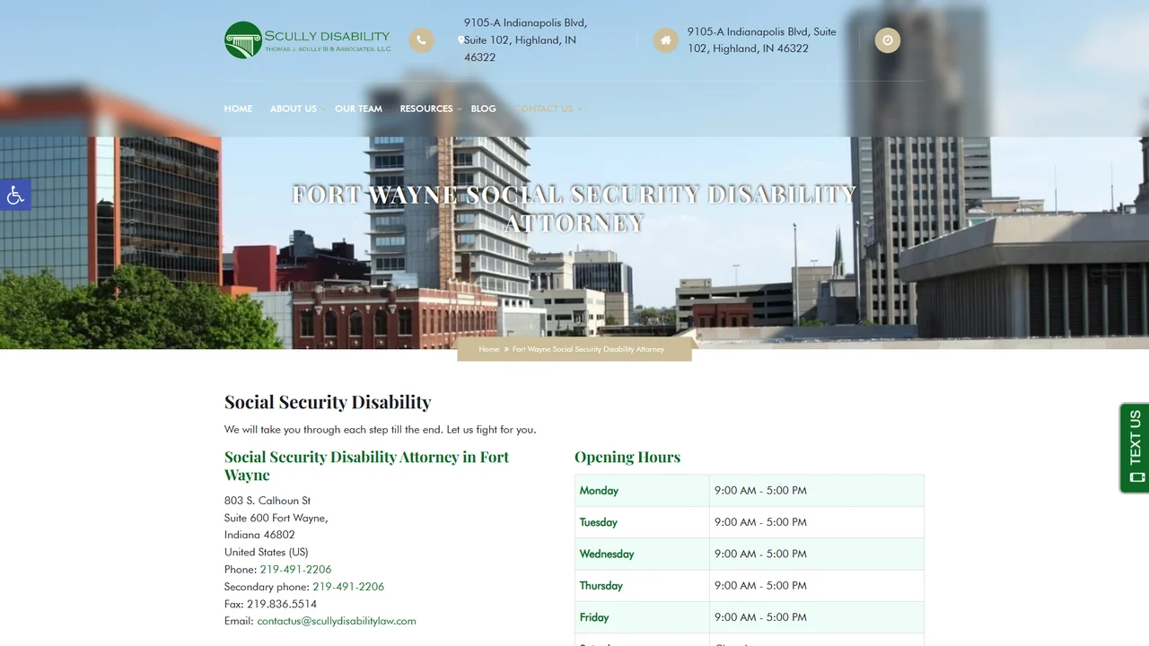 Scully Disability Law - Fort Wayne, IN office in Fort Wayne, Indiana