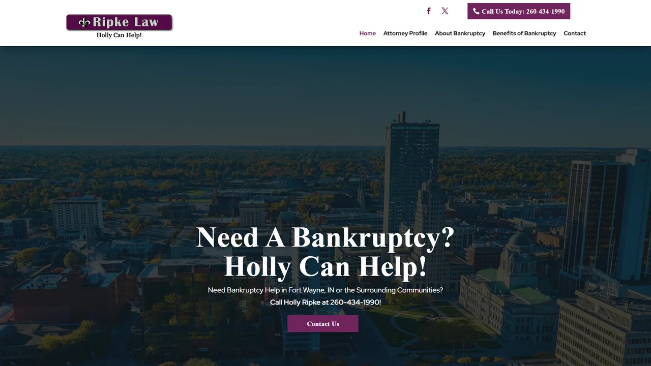 Attorney Holly Ripke At Ripke Law - Fort Wayne, IN office in Fort Wayne, Indiana