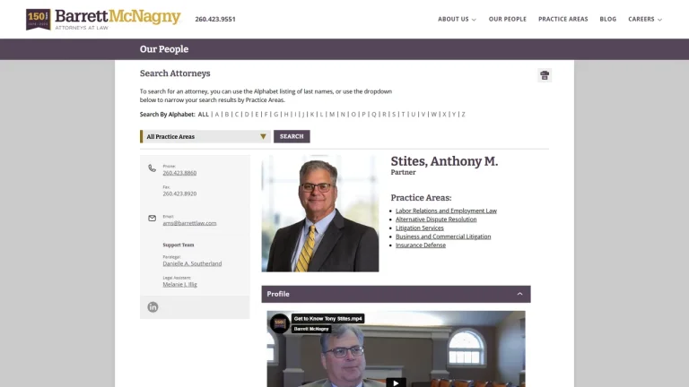 Anthony M. Stites, Attorney at Law - Fort Wayne, IN - Attorney in Fort Wayne