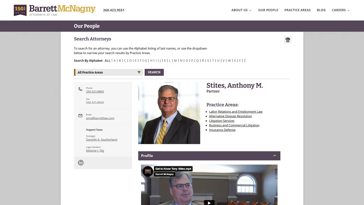 Anthony M. Stites, Attorney at Law - Fort Wayne, IN office in Fort Wayne, Indiana