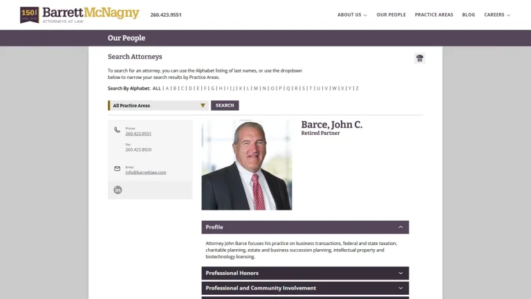 John C. Barce - Barrett McNagny LLP - Fort Wayne, IN - Attorney in Fort Wayne