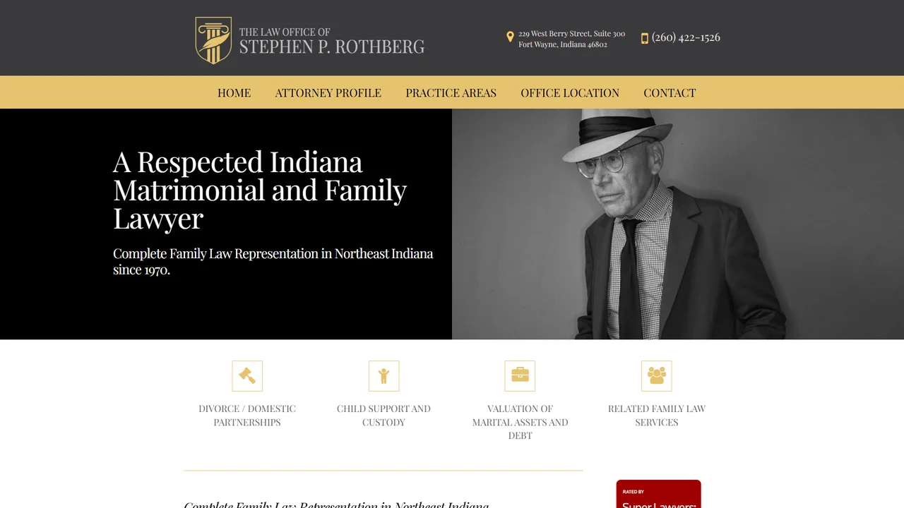 The Law Office of Stephen P Rothberg - Fort Wayne, IN office in Fort Wayne, Indiana