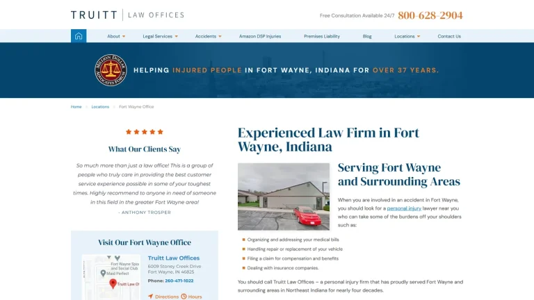 Truitt Law Offices - Personal Injury Attorney - Fort Wayne, IN - Attorney in Fort Wayne