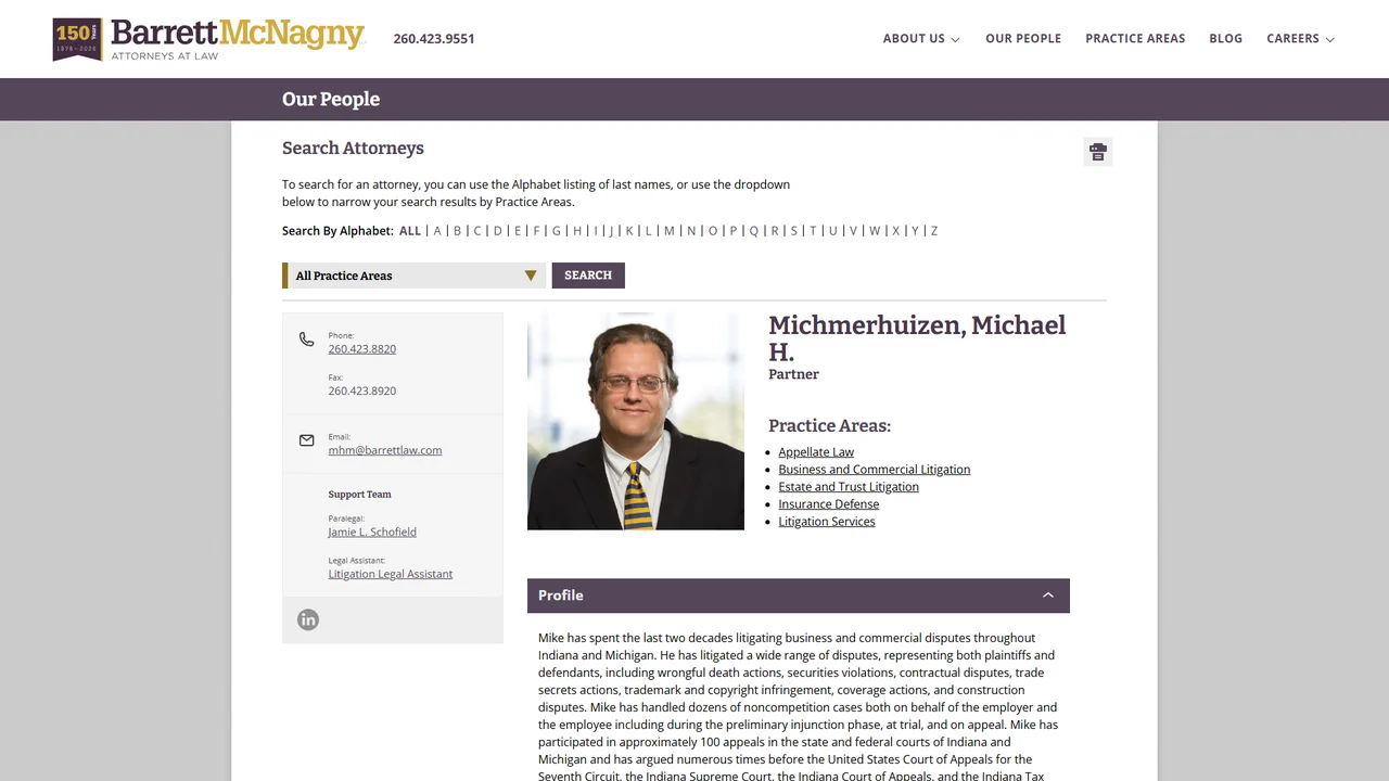 Michael H. Michmerhuizen - Fort Wayne, IN office in Fort Wayne, Indiana